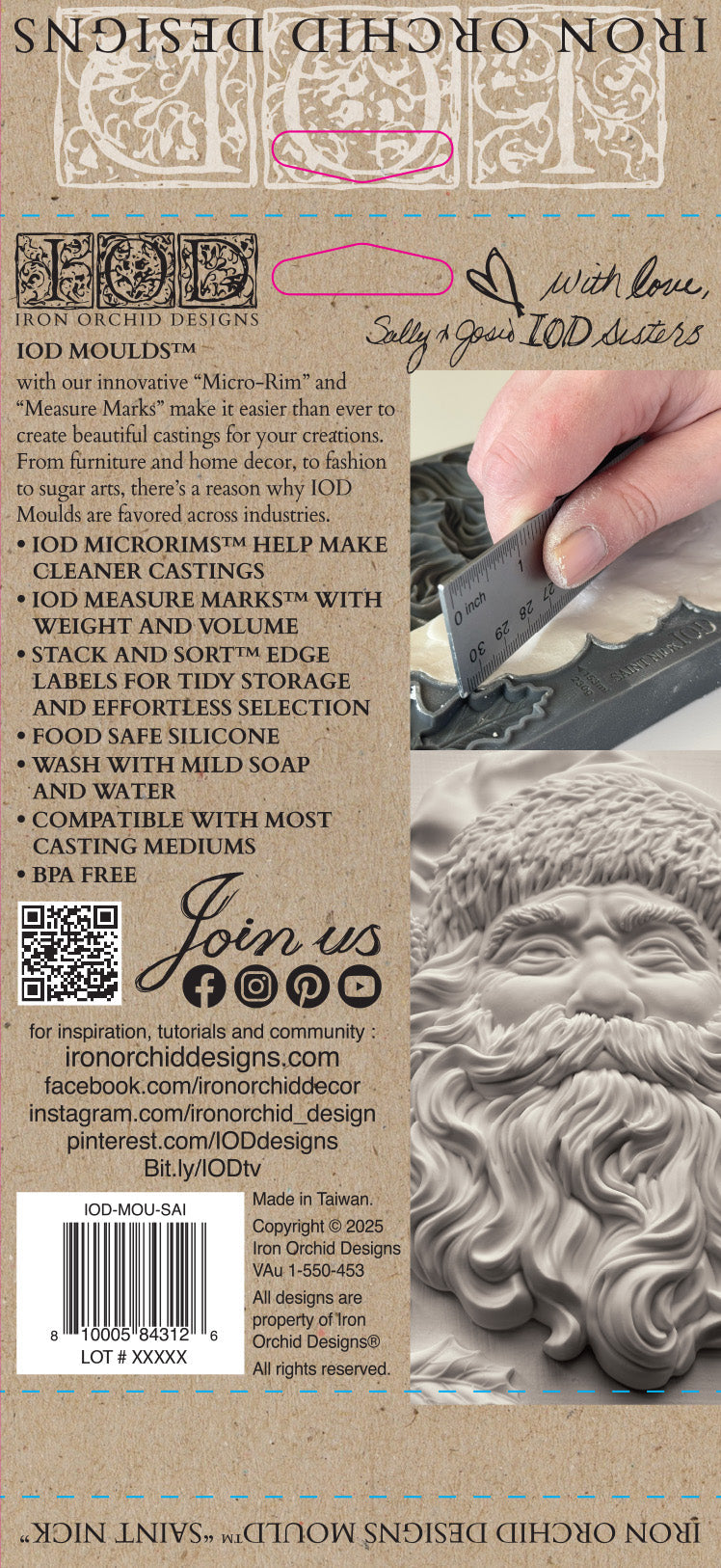Saint Nick 5x7 IOD Decor Mould™ Limited Design *