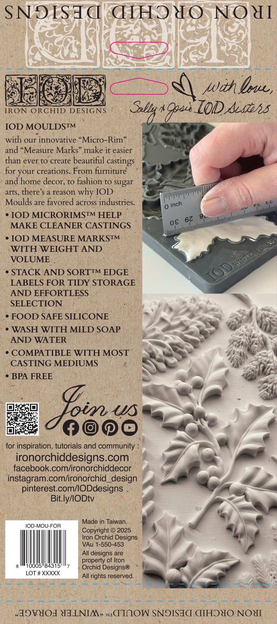Winter Forage  6×10 Decor Moulds™ Limited Design *