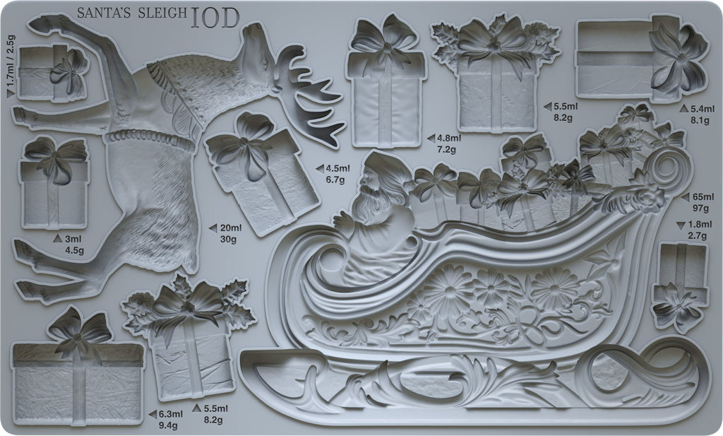 Santa's Sleigh 6×10 Decor Moulds™ Limited Design*