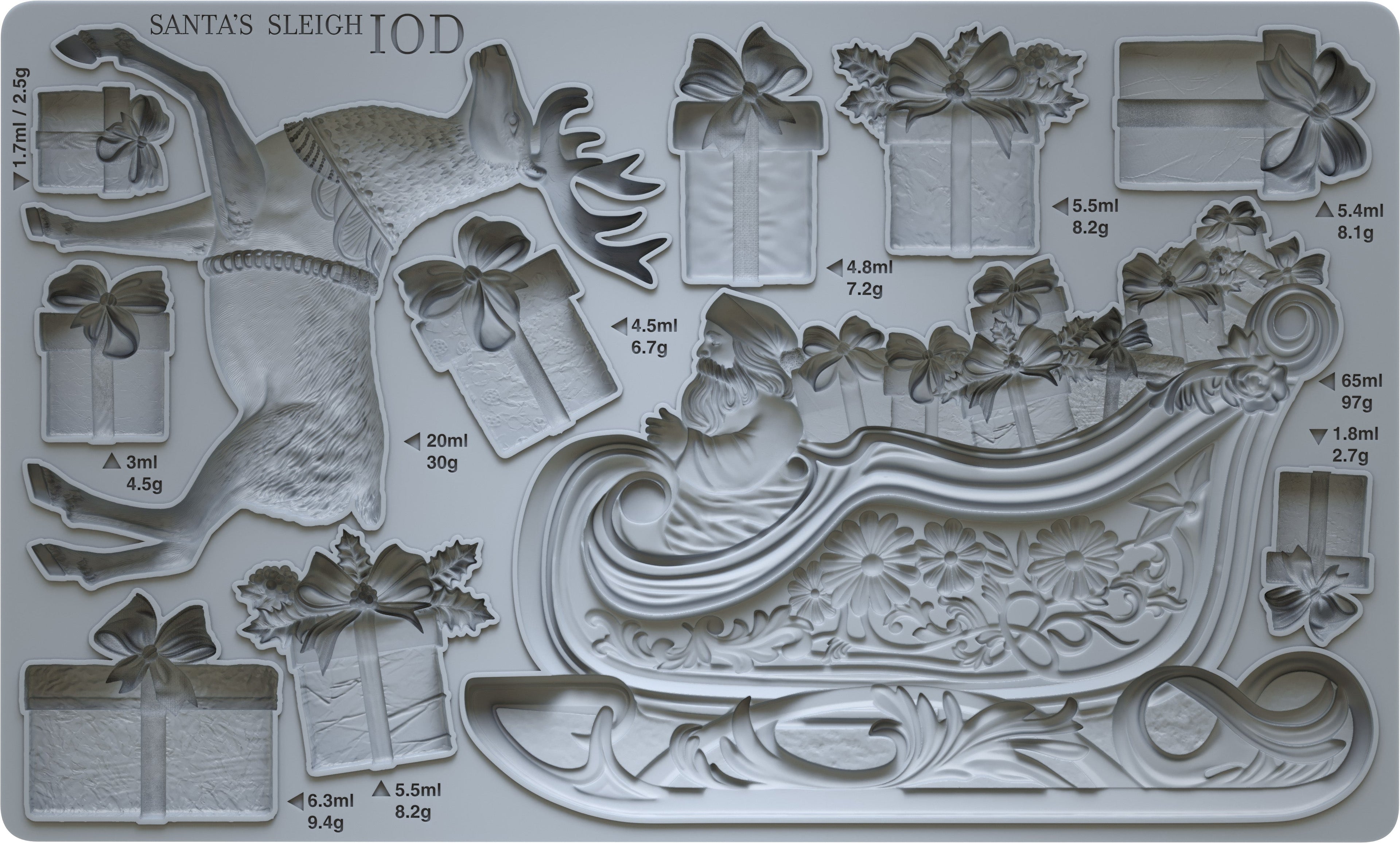 Santa's Sleigh 6×10 Decor Moulds™ Limited Design*