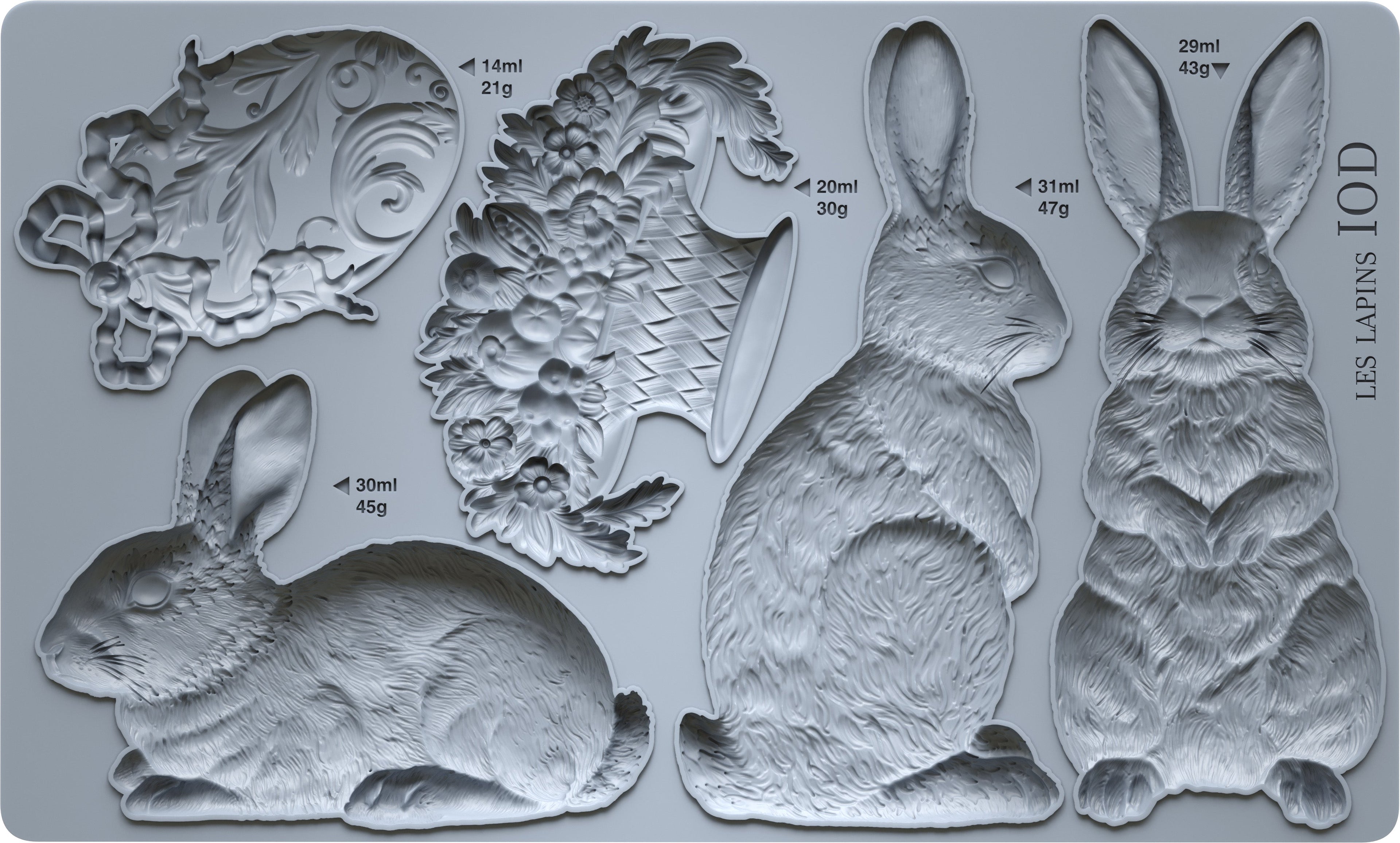 Les Lapins 6×10 Decor Moulds™